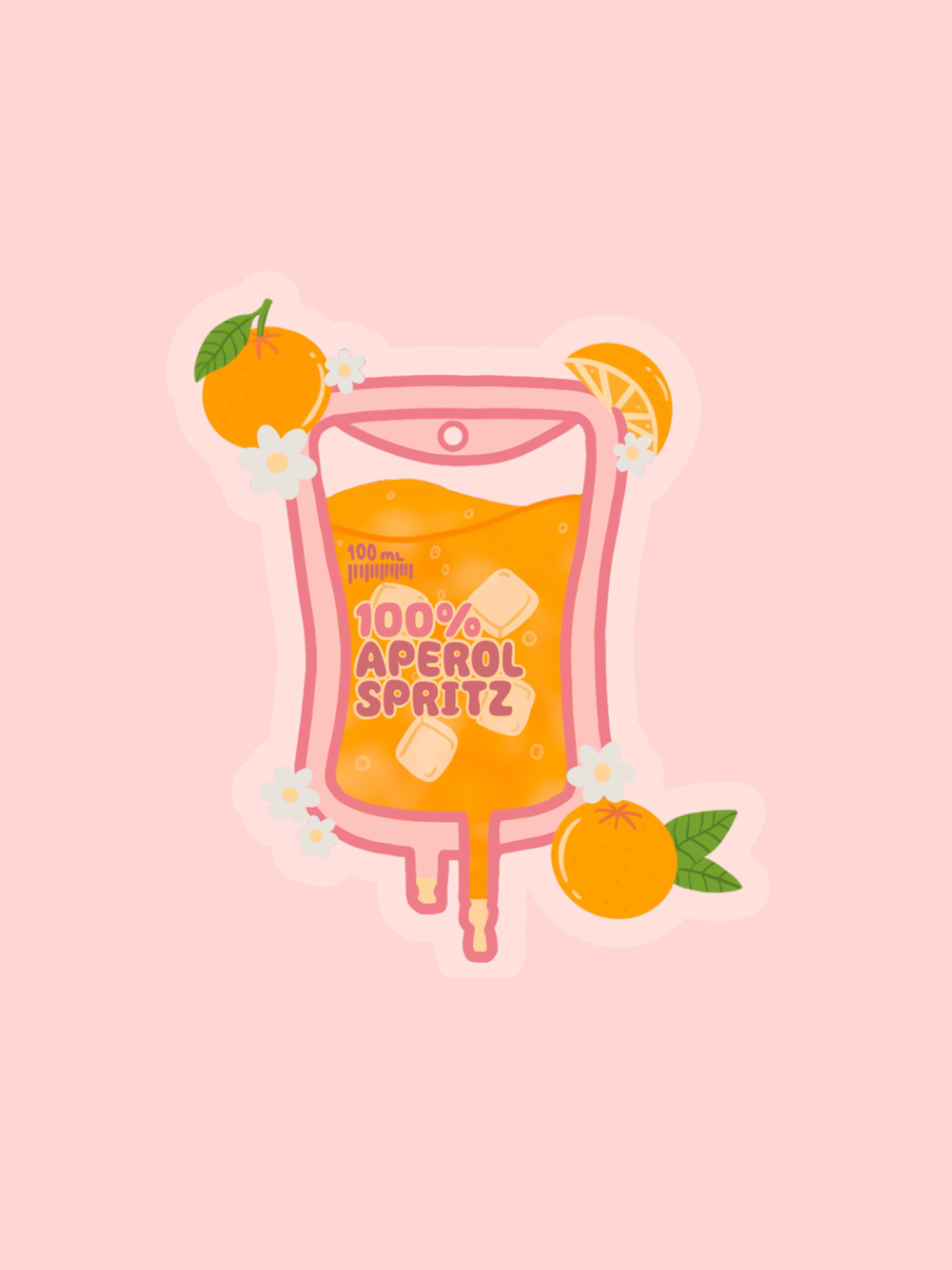 Aperol Spritz IV Sticker (Clear)
