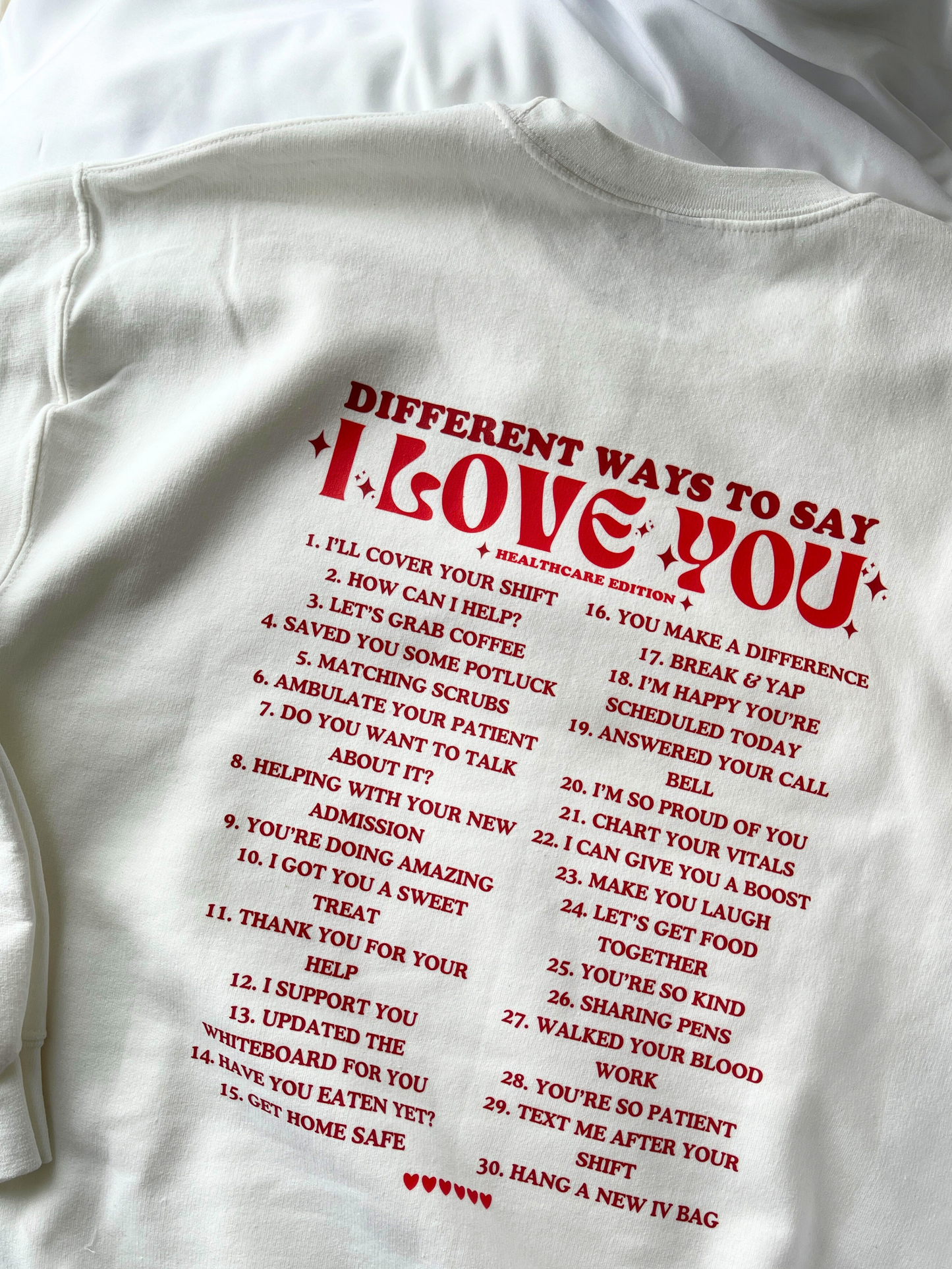 Different Ways to Say I Love You Crewneck