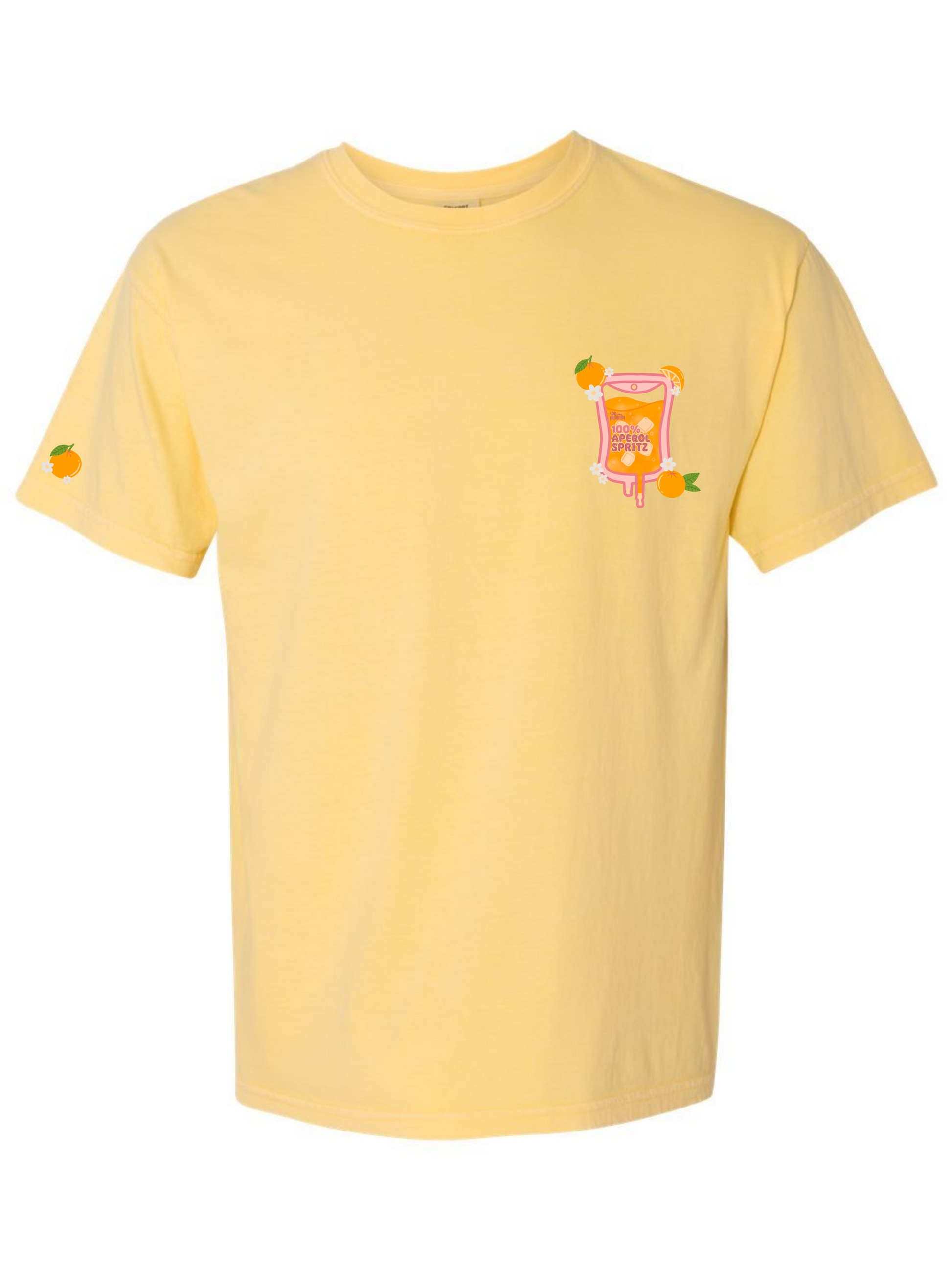 aperol spritz t-shirt - printed on comfort colors - acute apparel - cute nurse t shirt