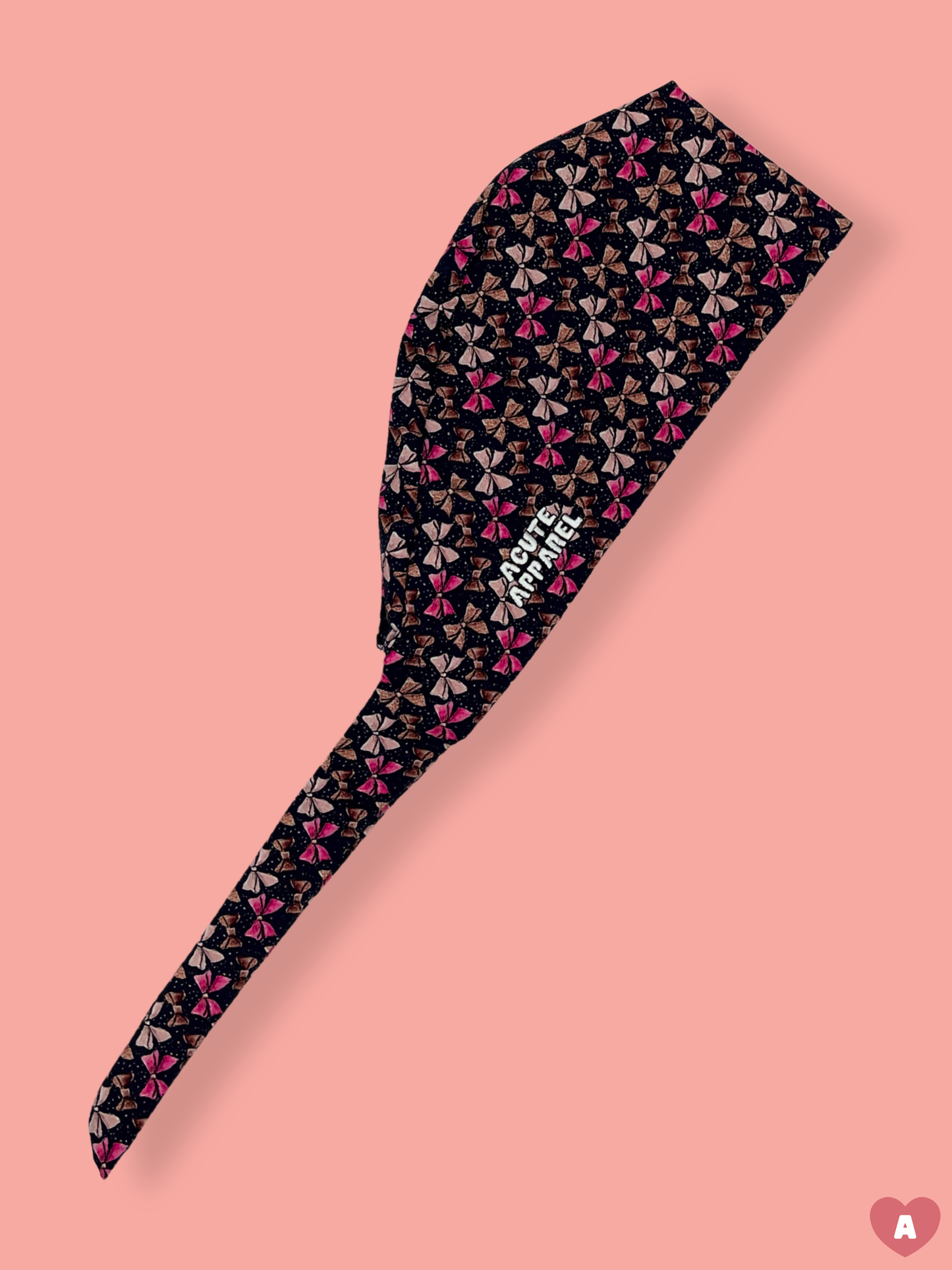 Pink Bows Scrub Cap