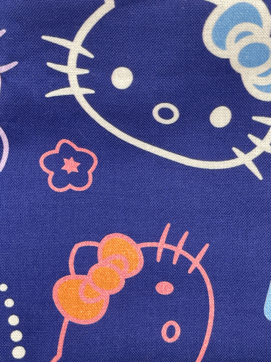 Blue Hello Kitty Scrub Cap