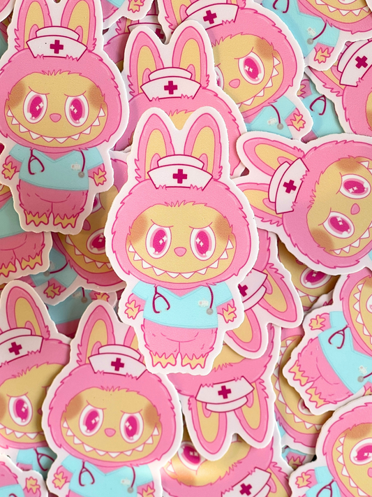 Nurse Labubu Sticker