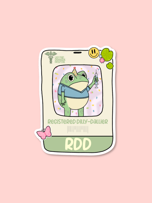 Registered Dilly-Dallier Sticker