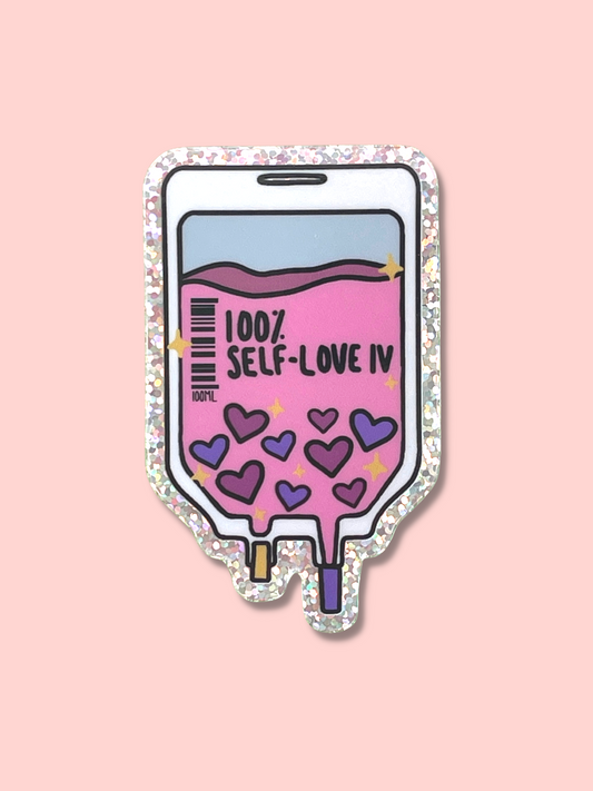 Self-Love IV Glitter Sticker