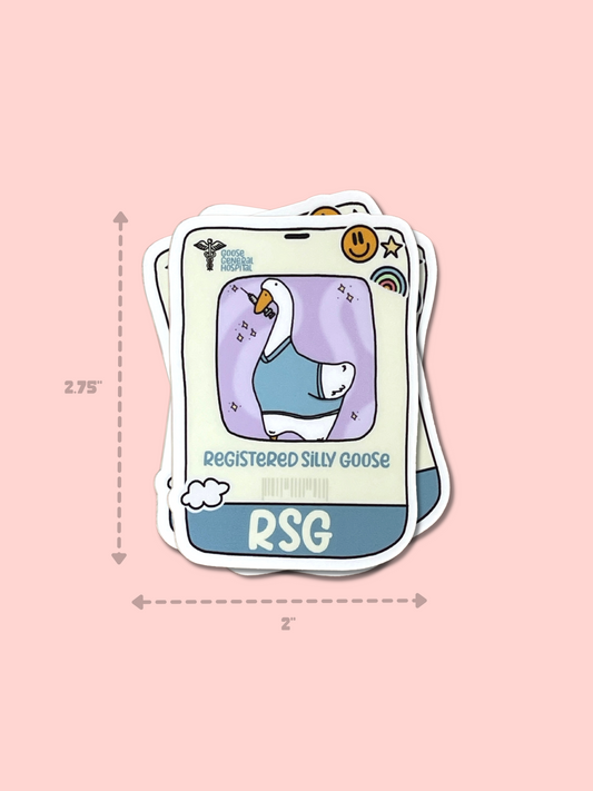Registered Silly Goose Sticker