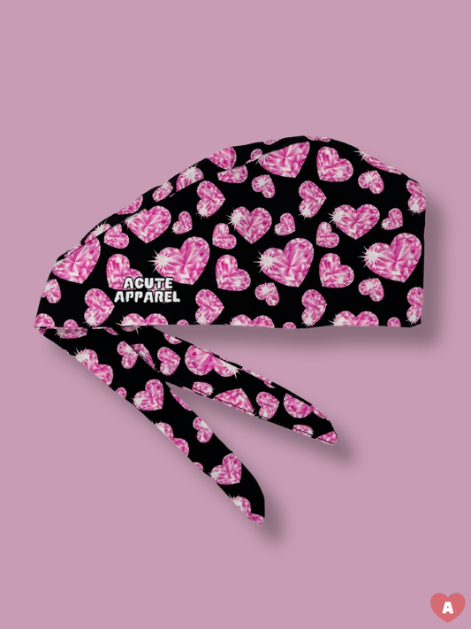 Heart-line Bling Scrub Cap