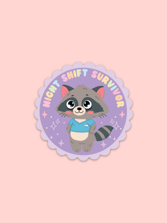 Night Shift Survivor Sticker