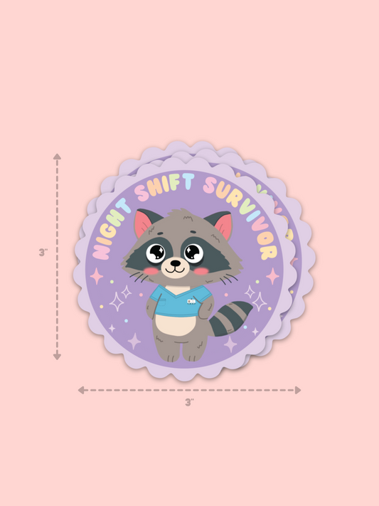 Night Shift Survivor Sticker