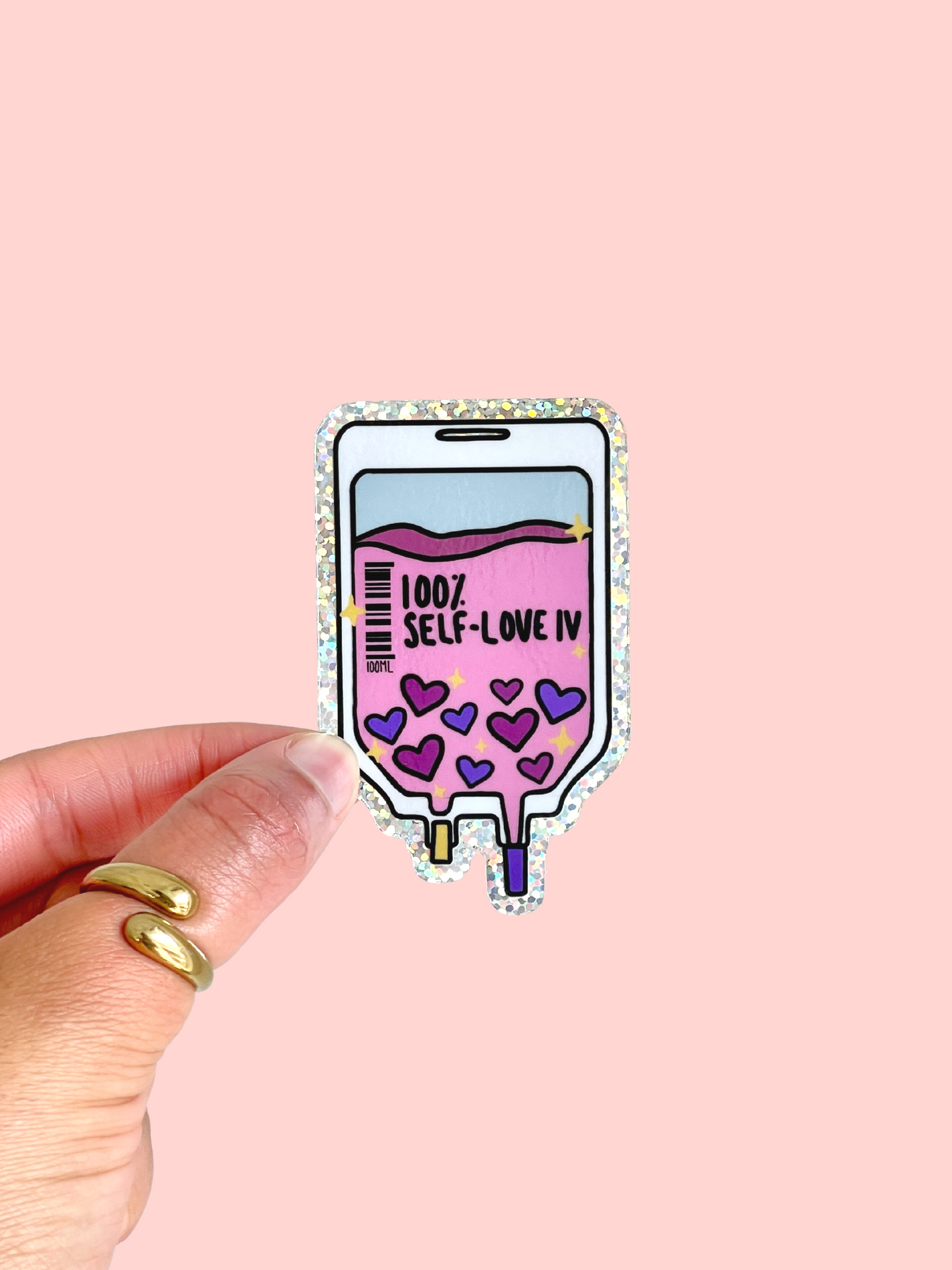 Self-Love IV Glitter Sticker