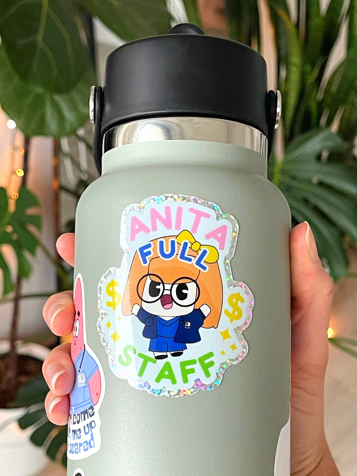 Anita Full Staff Glitter Sticker