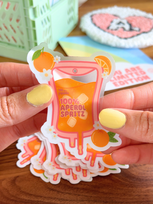 Aperol Spritz IV Sticker (Clear)