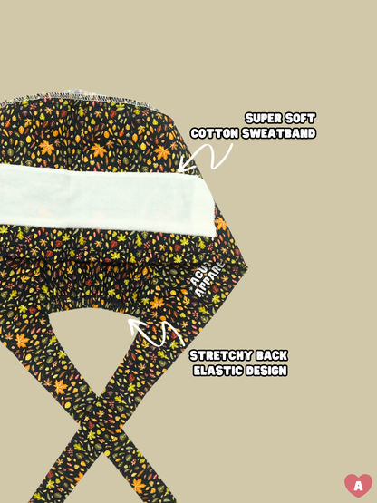 Autumn Leaves Scrub Cap
