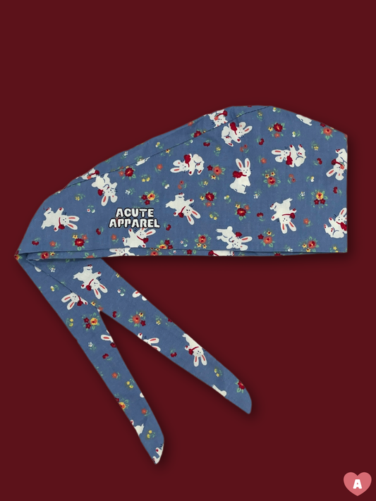 Hoppy Valentine Scrub Cap - Blue