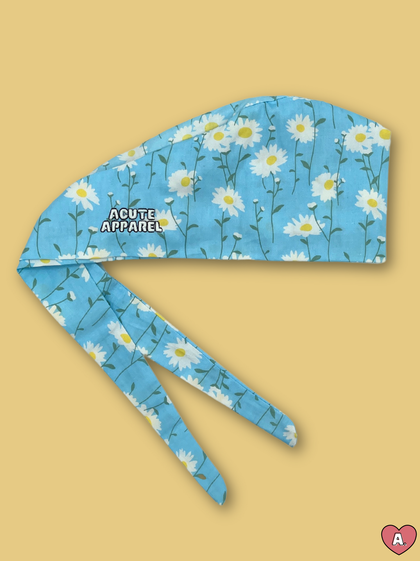 Daisy Blue Scrub Cap