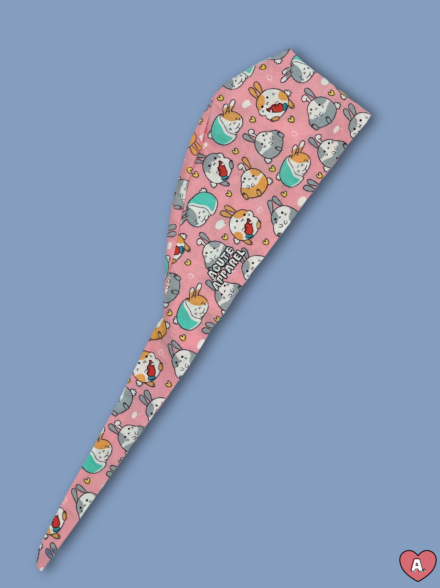 Pink Bunnies Scrub Cap