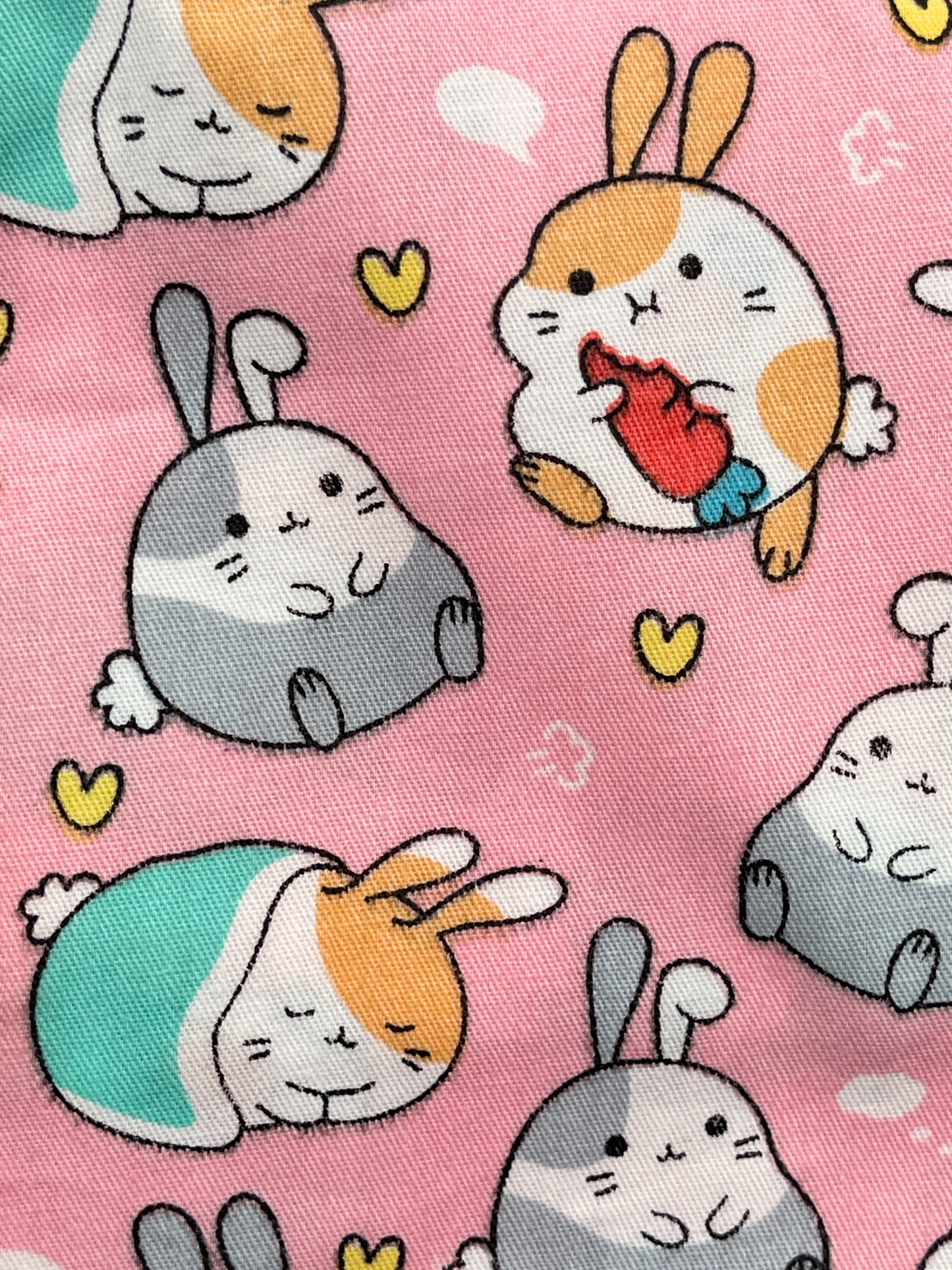 Pink Bunnies Scrub Cap