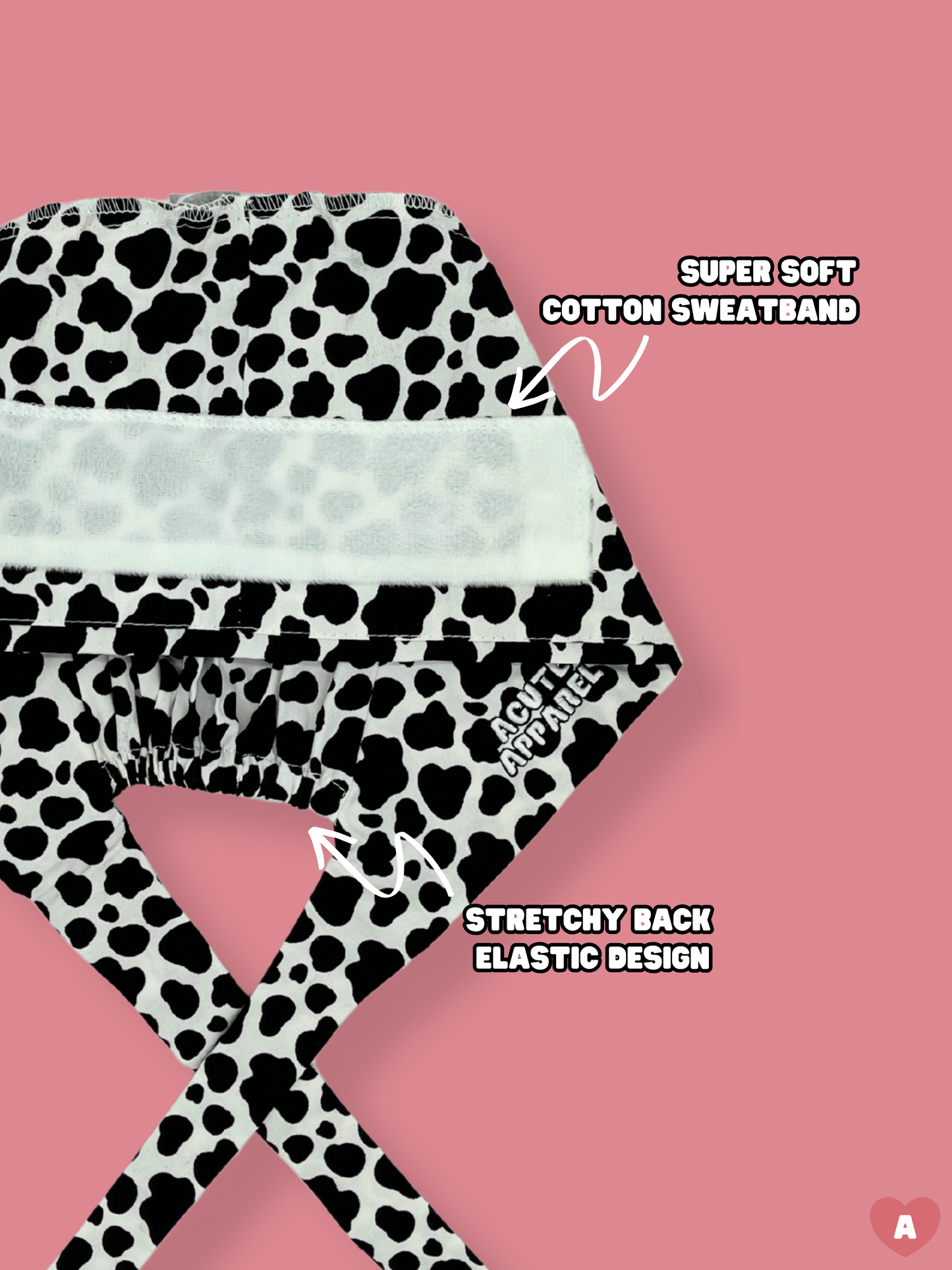 Cow Scrub Cap