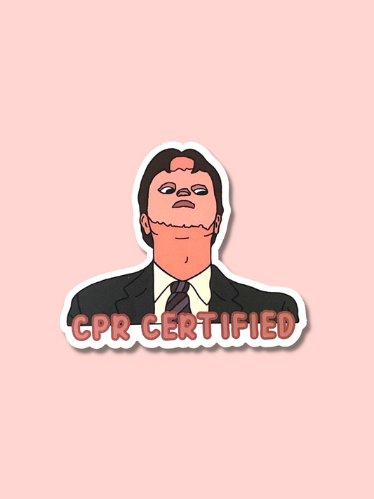 CPR Certified Sticker