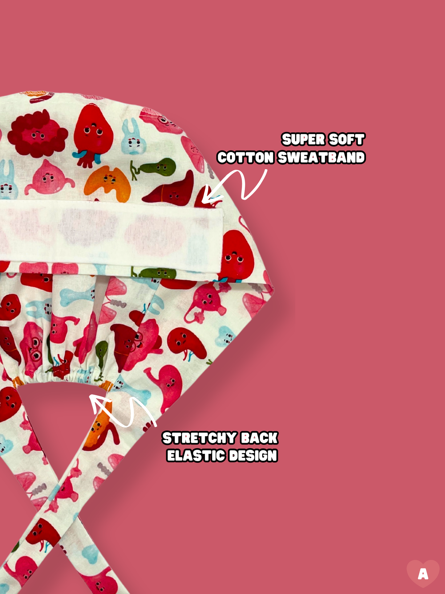 Cute Organs Scrub Cap