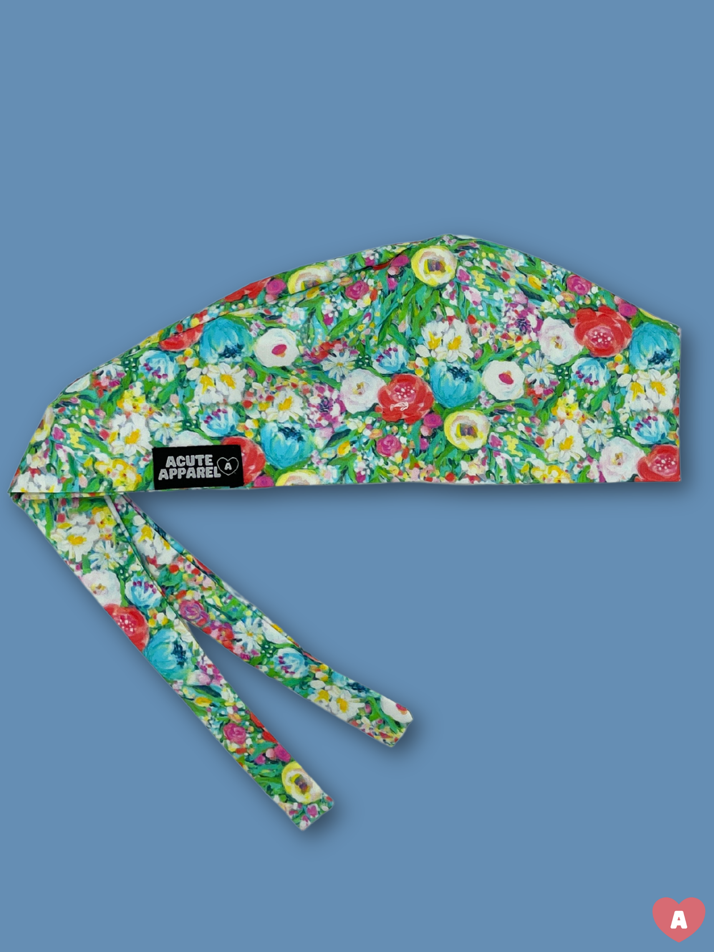 Watercolour Garden Scrub Cap