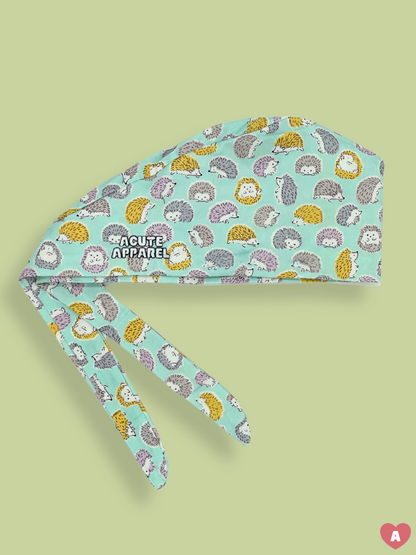 Little Hedgies (Blue) Scrub Cap
