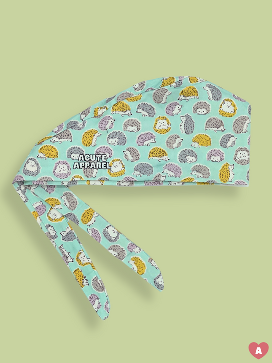 Little Hedgies (Blue) Scrub Cap