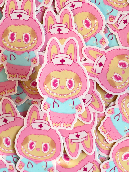 Nurse Labubu Sticker