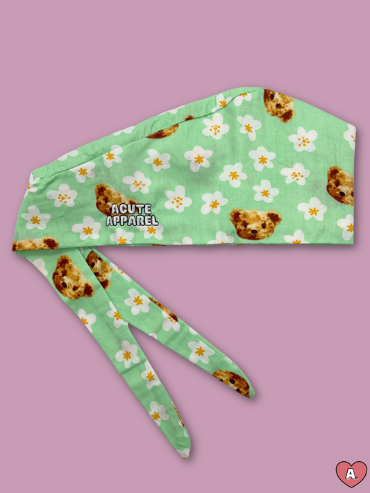 Mint Teddy Scrub Cap