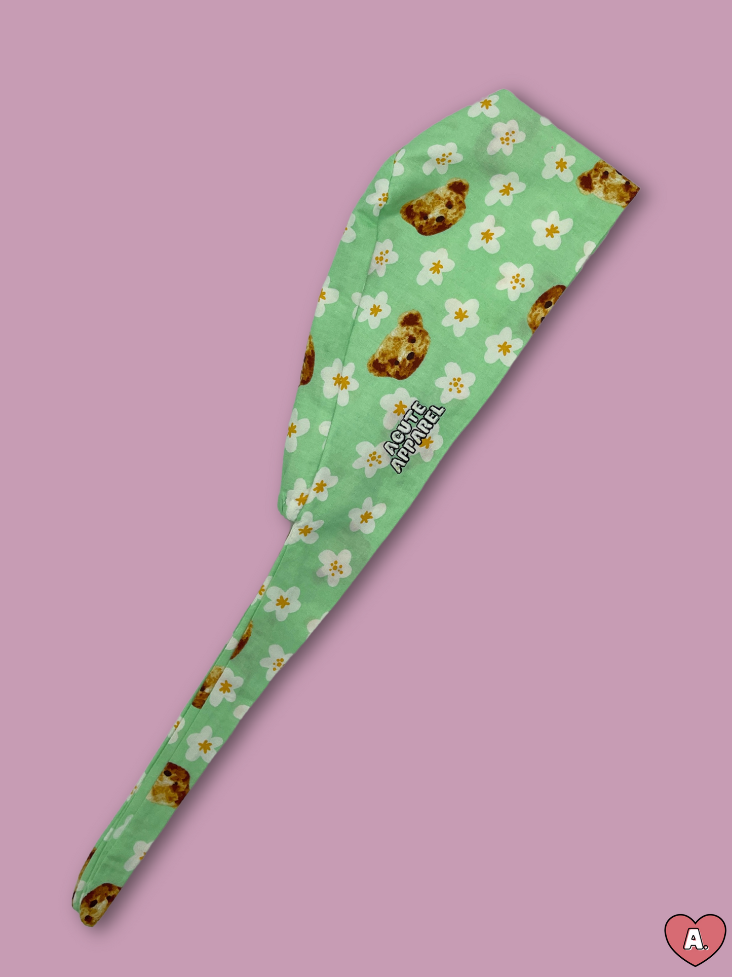 Mint Teddy Scrub Cap