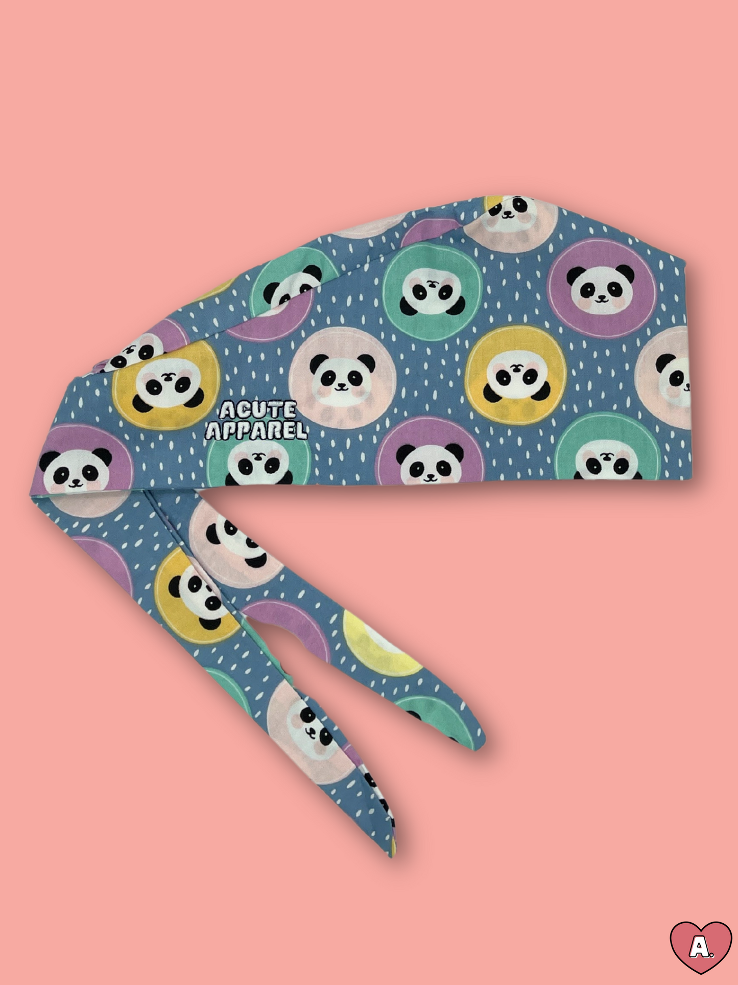 Blue Pandamonium Scrub Cap