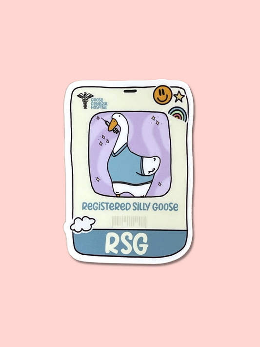Registered Silly Goose Sticker