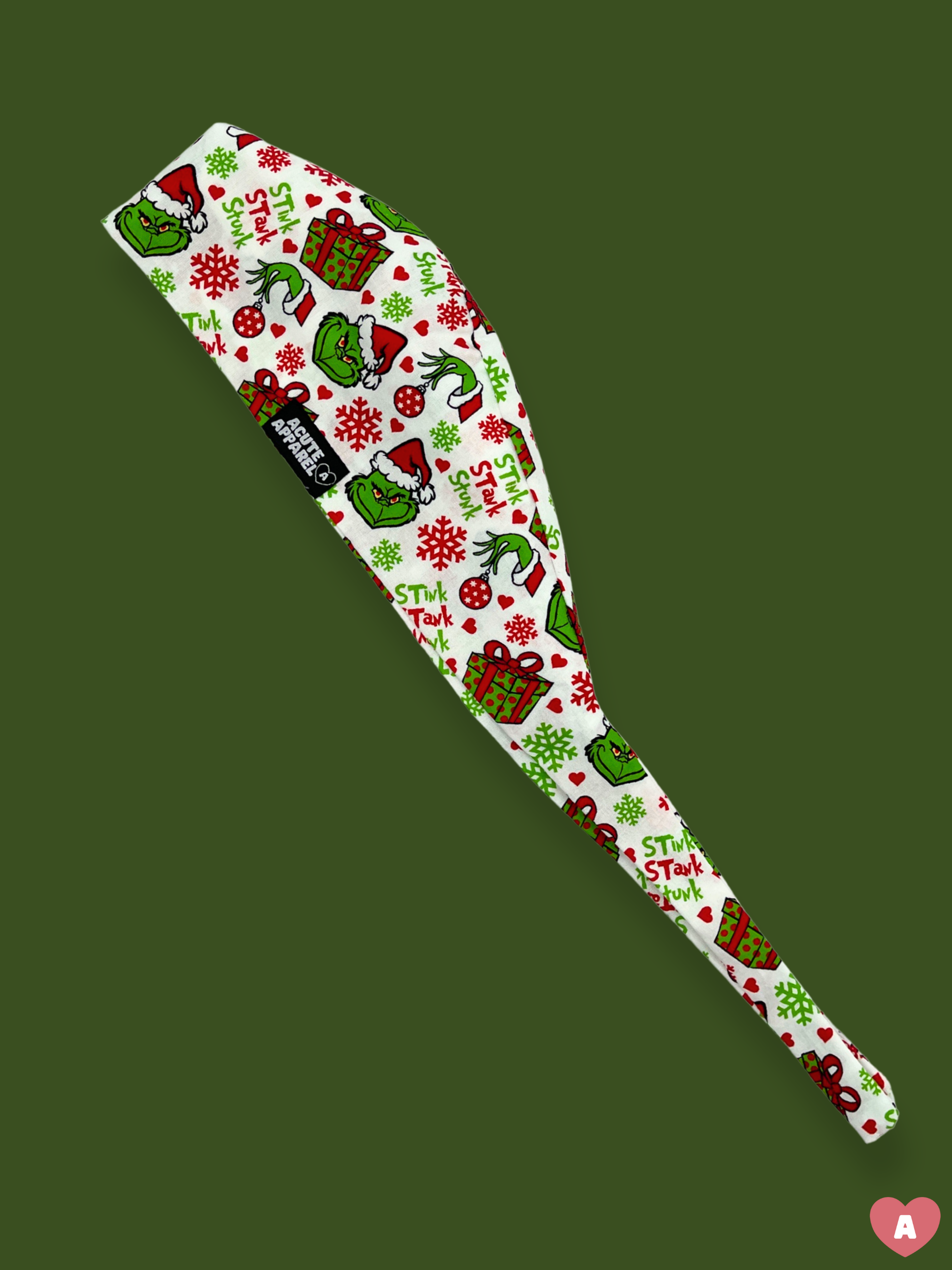 Grinch scrub cap
