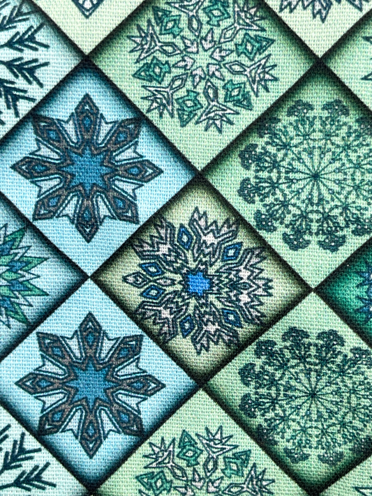 Winter Mosaic Scrub Cap