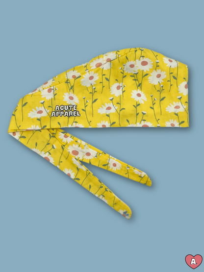 Daisy Yellow Scrub Cap